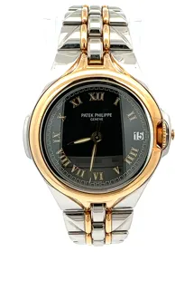 Patek Philippe Sculpture 5091/1JA Yellow gold and Stainless steel Black Roman Numeral