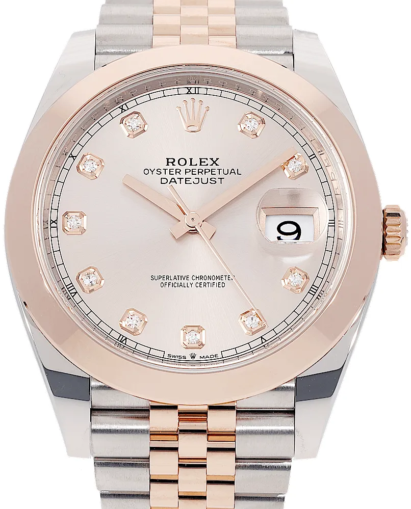 Rolex Datejust 41 126301 41mm Rose gold and Stainless steel Rose