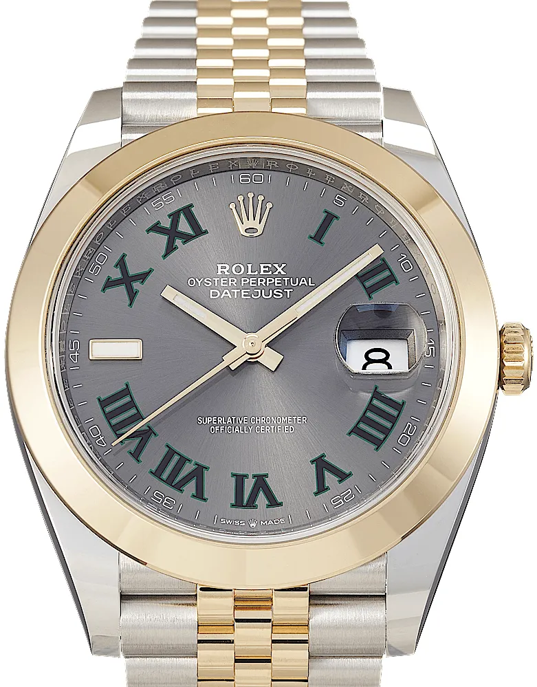 Rolex Datejust 41 126303 41mm Yellow gold and Stainless steel Gray