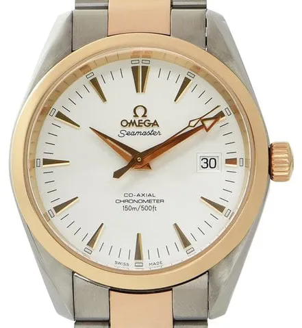 Omega Seamaster Aqua Terra 23043000 36mm Yellow gold and Stainless steel White