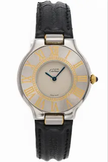 Cartier 21 Must de Cartier 9011 Stainless steel and Gold-plated White