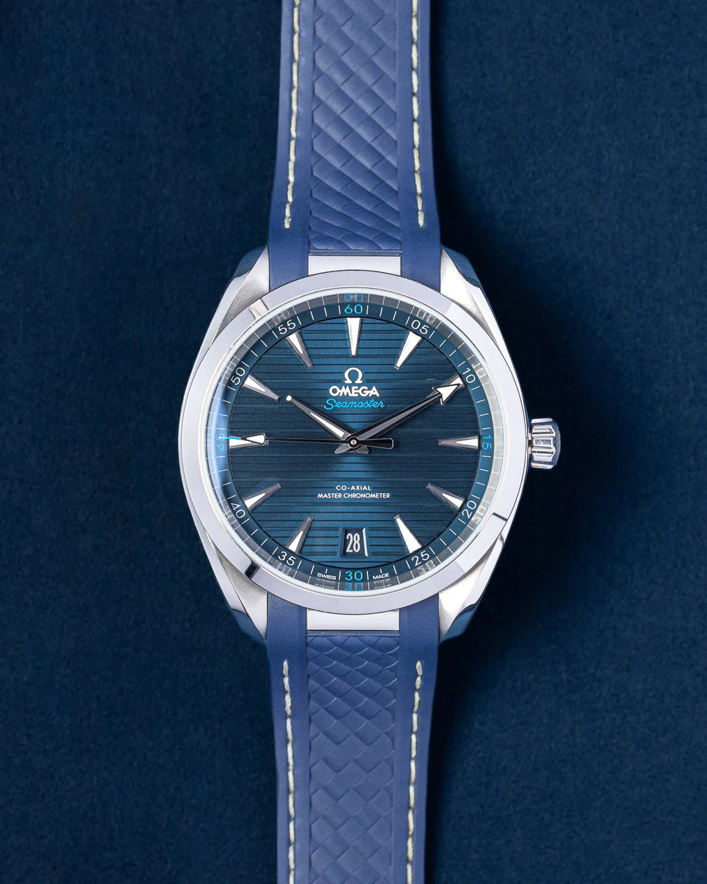 Omega Aqua Terra 220.12.41.21.03.001 39mm Stainless steel Blue