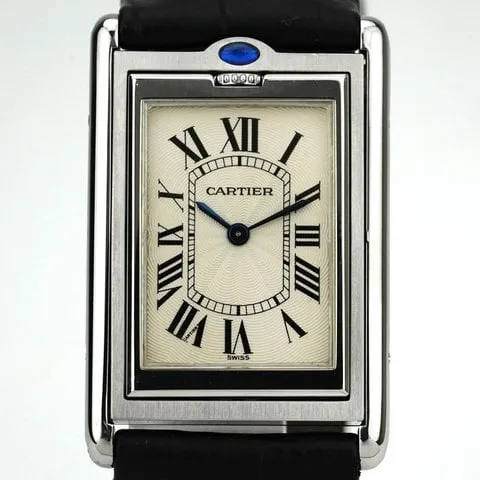 Cartier Tank Basculante Mécanique W1011358 Stainless steel Silver