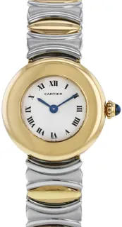 Cartier Colisee 1052 24mm Yellow gold and Stainless steel White