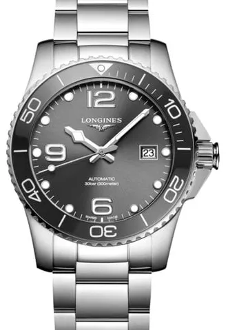 Longines HydroConquest L3.781.4.76.6 41mm Stainless steel Gray