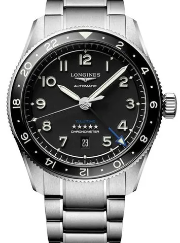 Longines Spirit L3.812.4.53.6 42mm Stainless steel Black