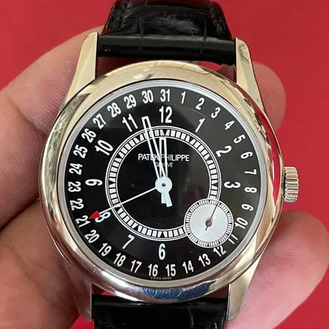 Patek Philippe Calatrava 6006G-001 39mm White gold Black