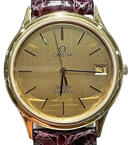 Omega De Ville 196.0158 34mm Yellow gold Champagne