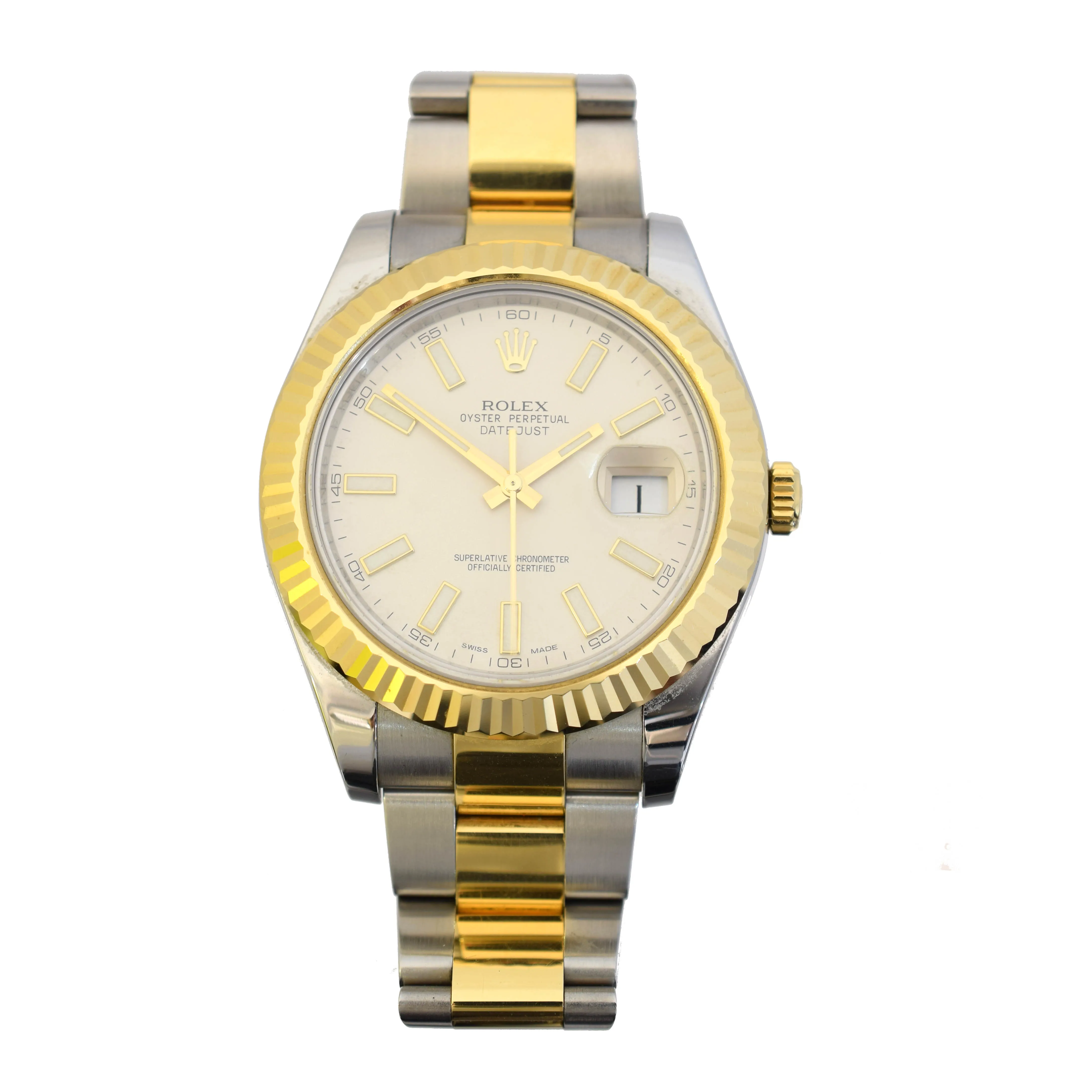 Rolex Datejust II 11633 41mm Yellow gold and Stainless steel White 1