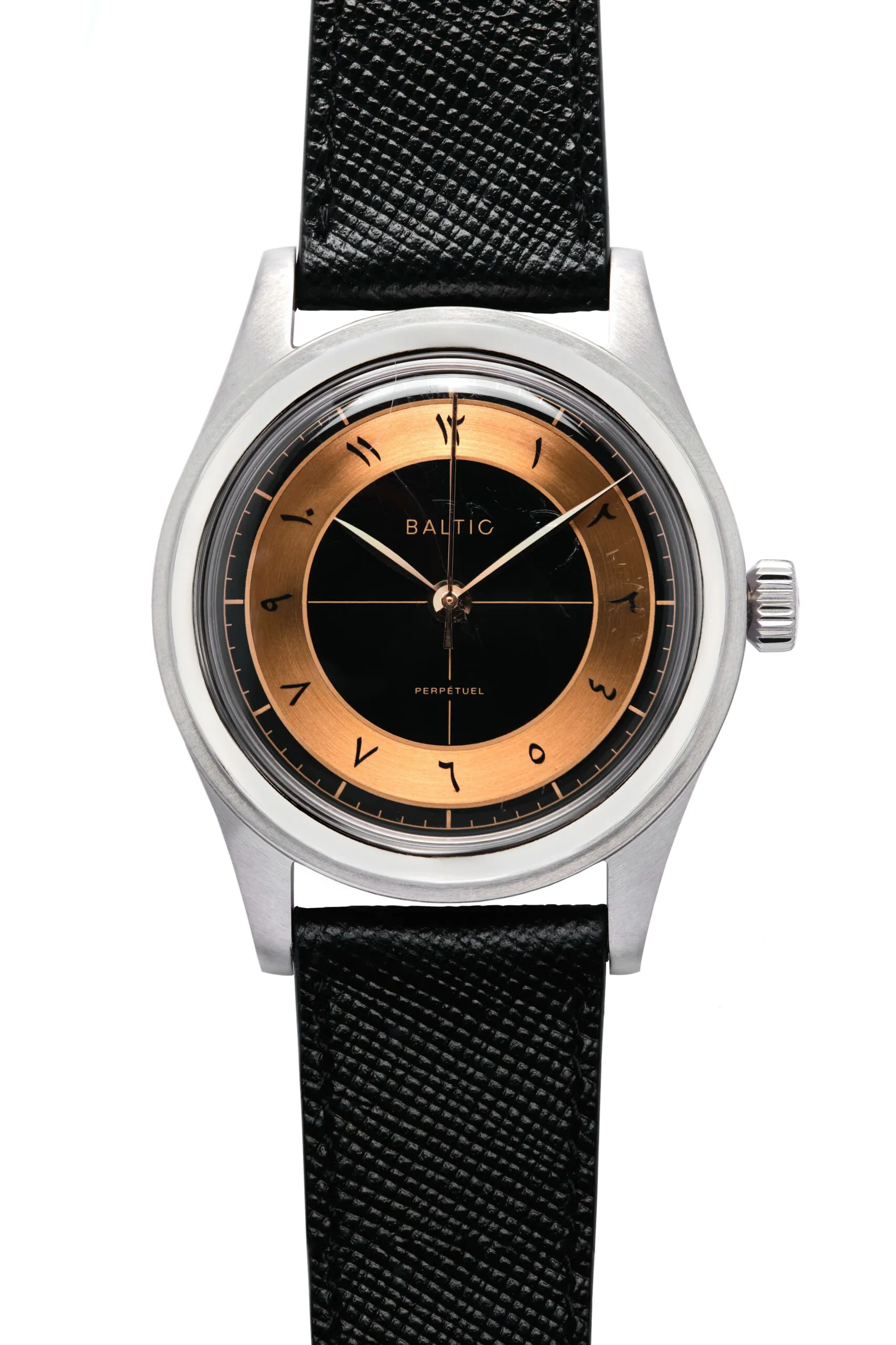 Baltic HMS 38mm Titanium and Stainless steel Black and Copper