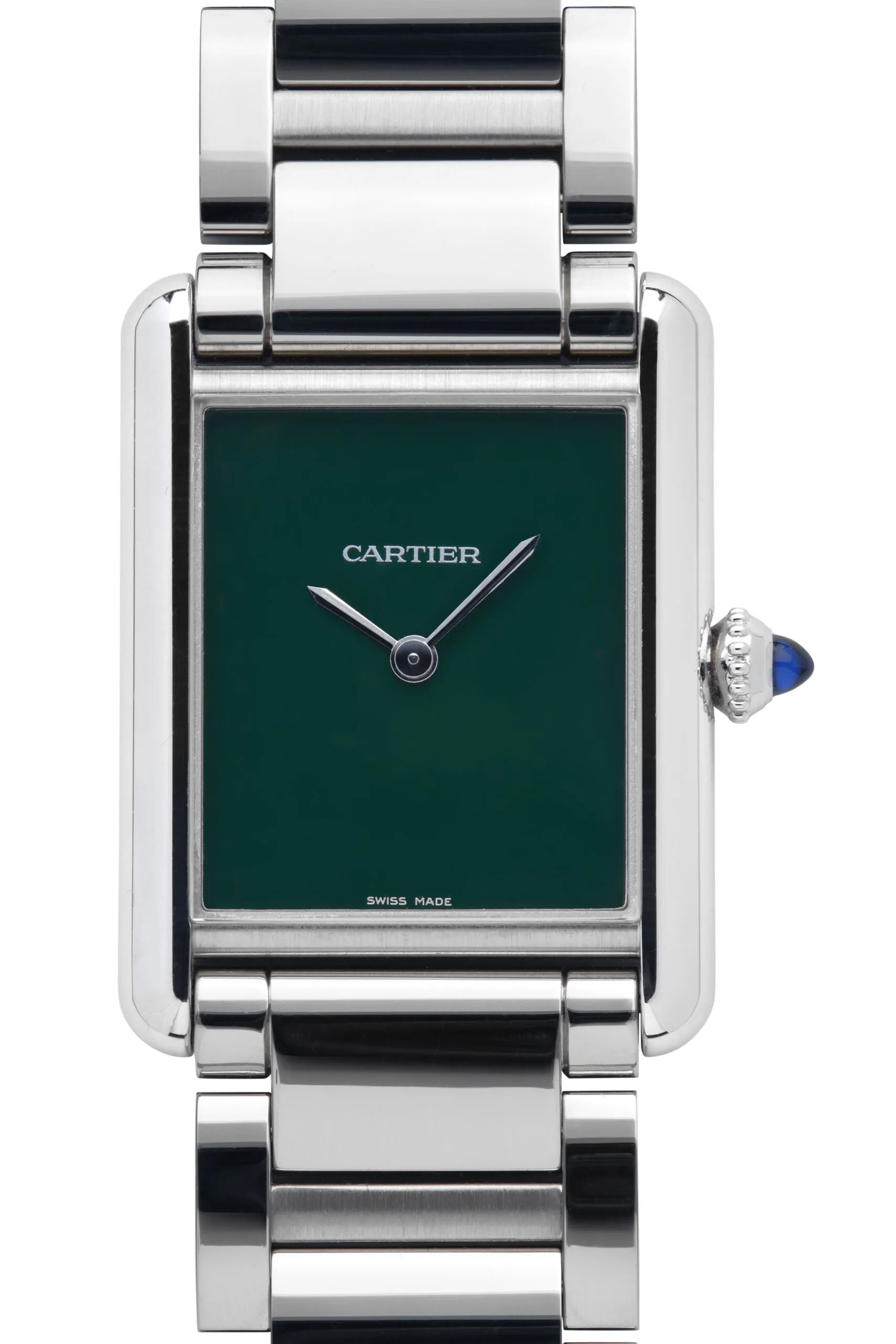 Cartier Tank WSTA0056 33.7mm Stainless steel Green