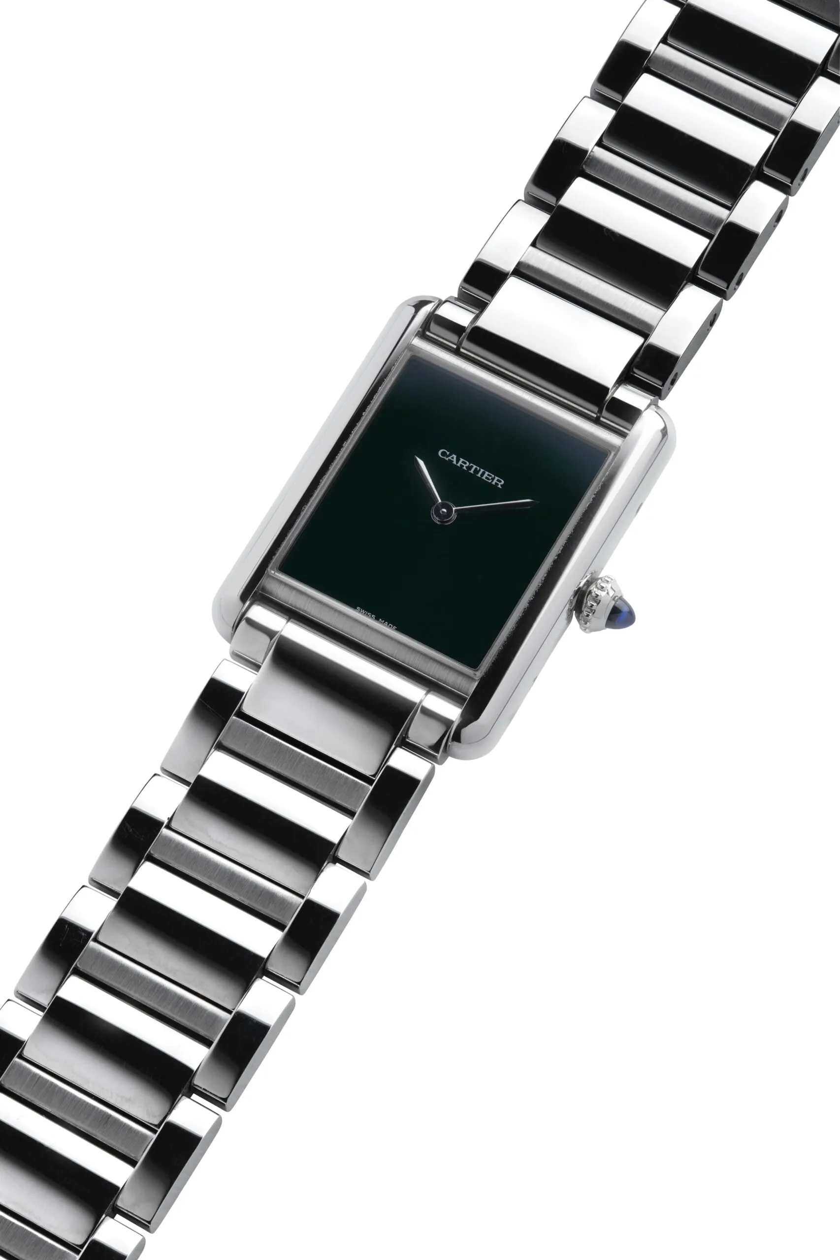 Cartier Tank WSTA0056 33.7mm Stainless steel Green 2