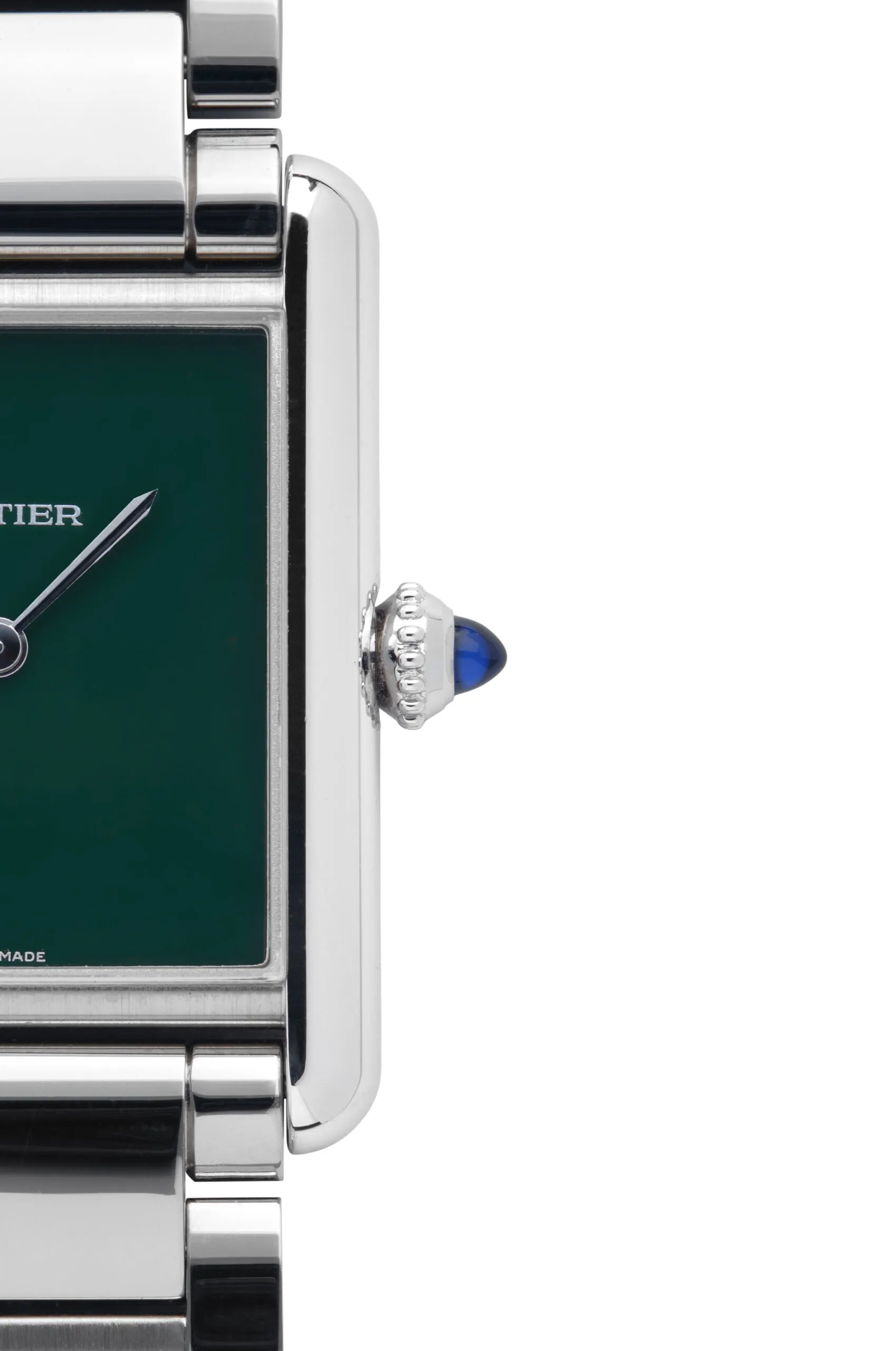 Cartier Tank WSTA0056 33.7mm Stainless steel Green 5