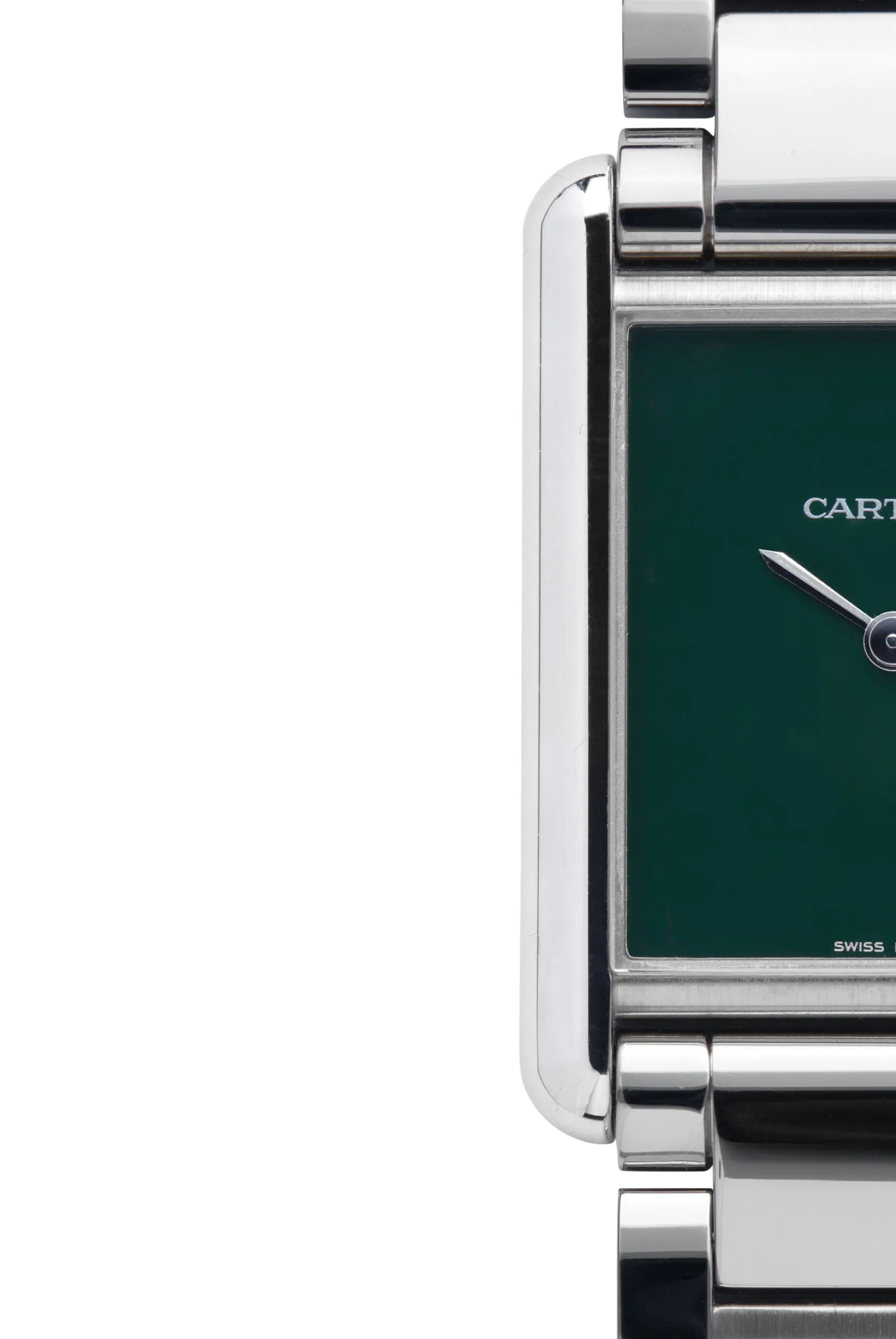 Cartier Tank WSTA0056 33.7mm Stainless steel Green 6