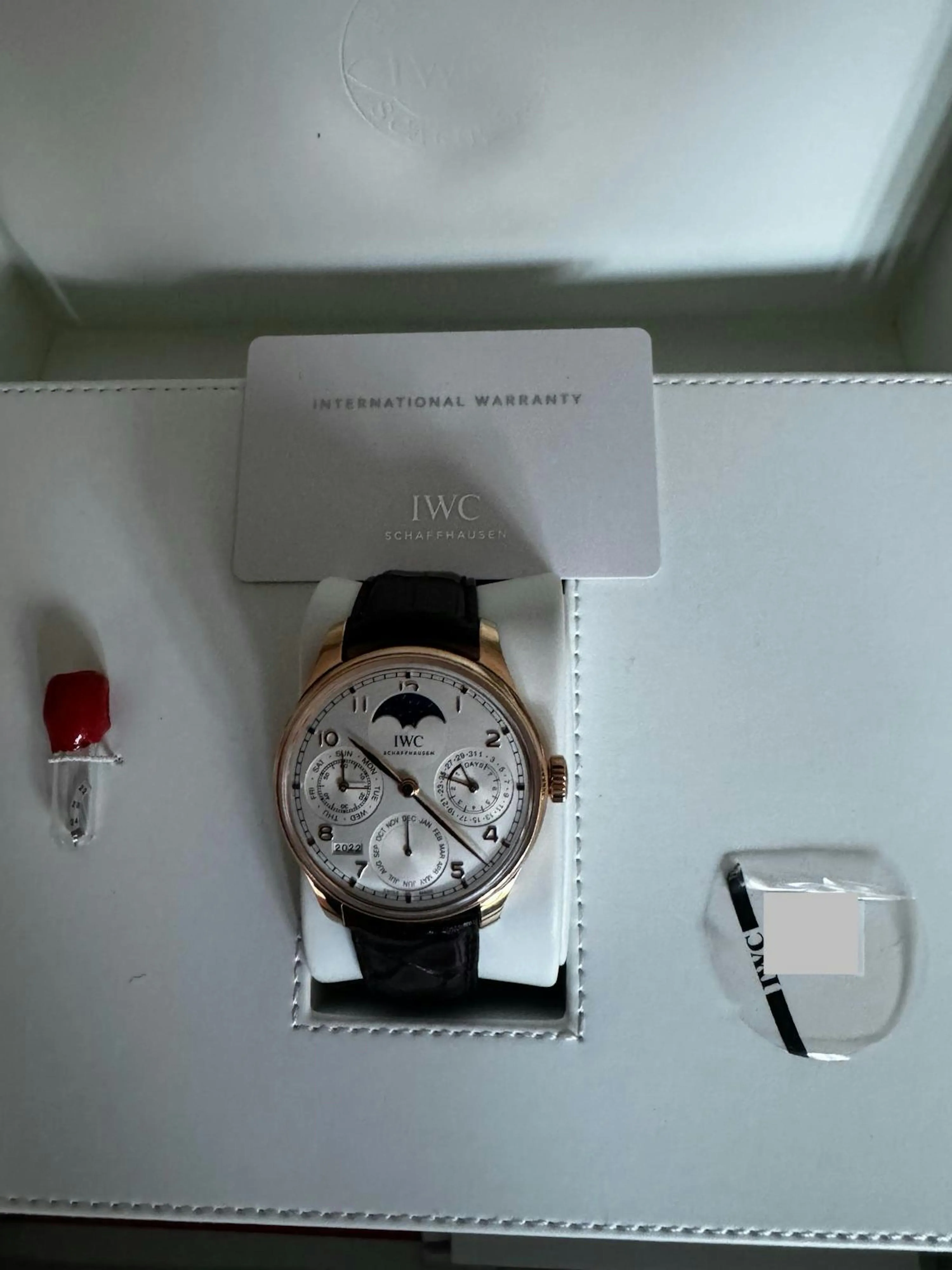 IWC Portugieser IW503302 44mm Rose gold Silver 18