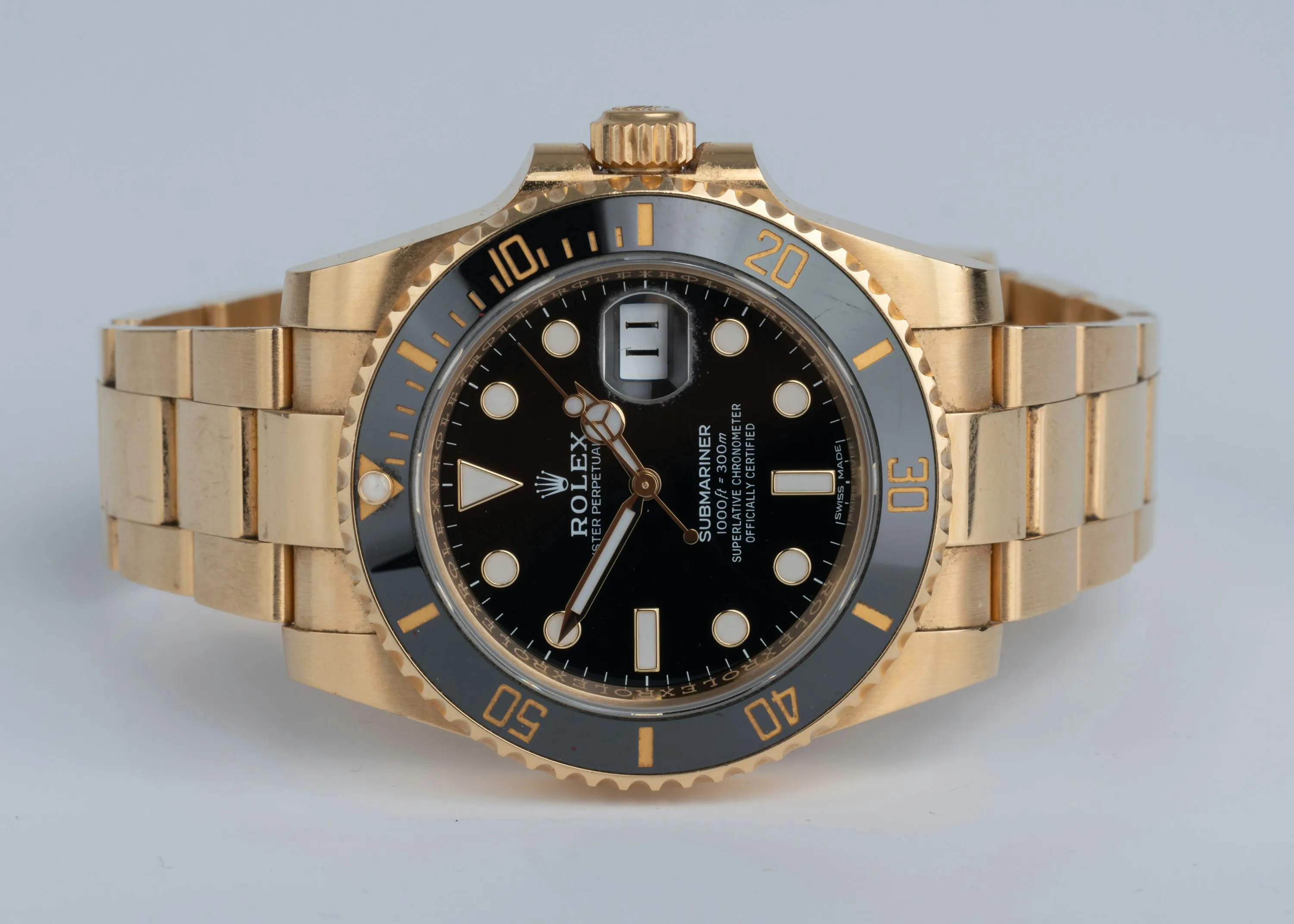 Rolex Submariner 116618LN 40mm Yellow gold Black