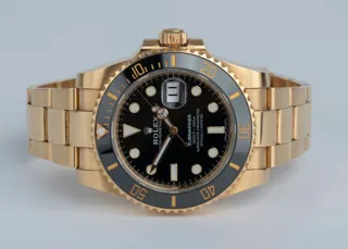 Rolex Submariner 116618LN Yellow gold Black