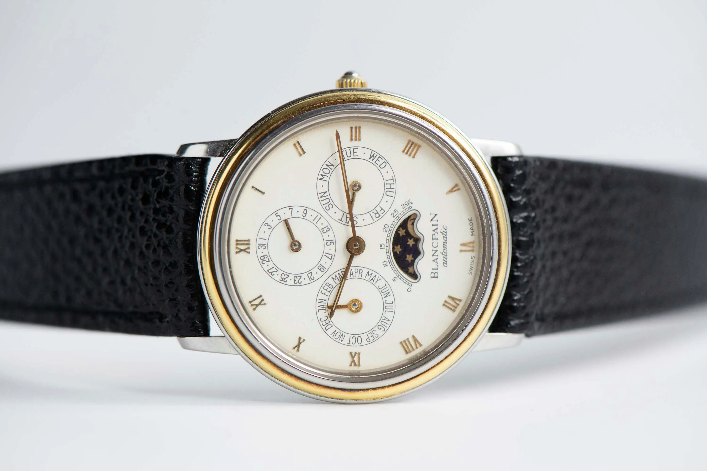 Blancpain Villeret 5395 34mm Yellow gold and Stainless steel White 1