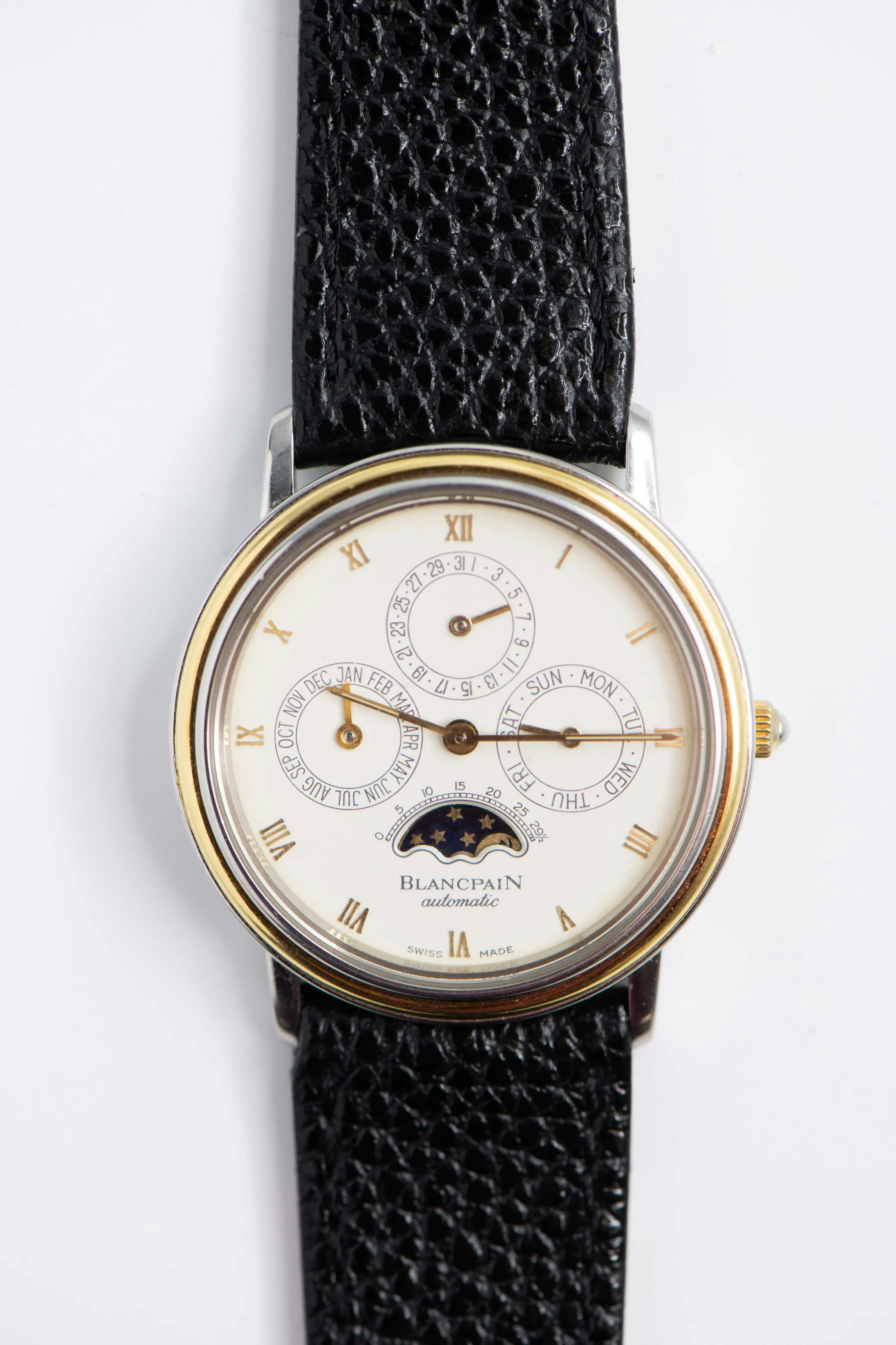 Blancpain Villeret 5395 34mm Yellow gold and Stainless steel White 3