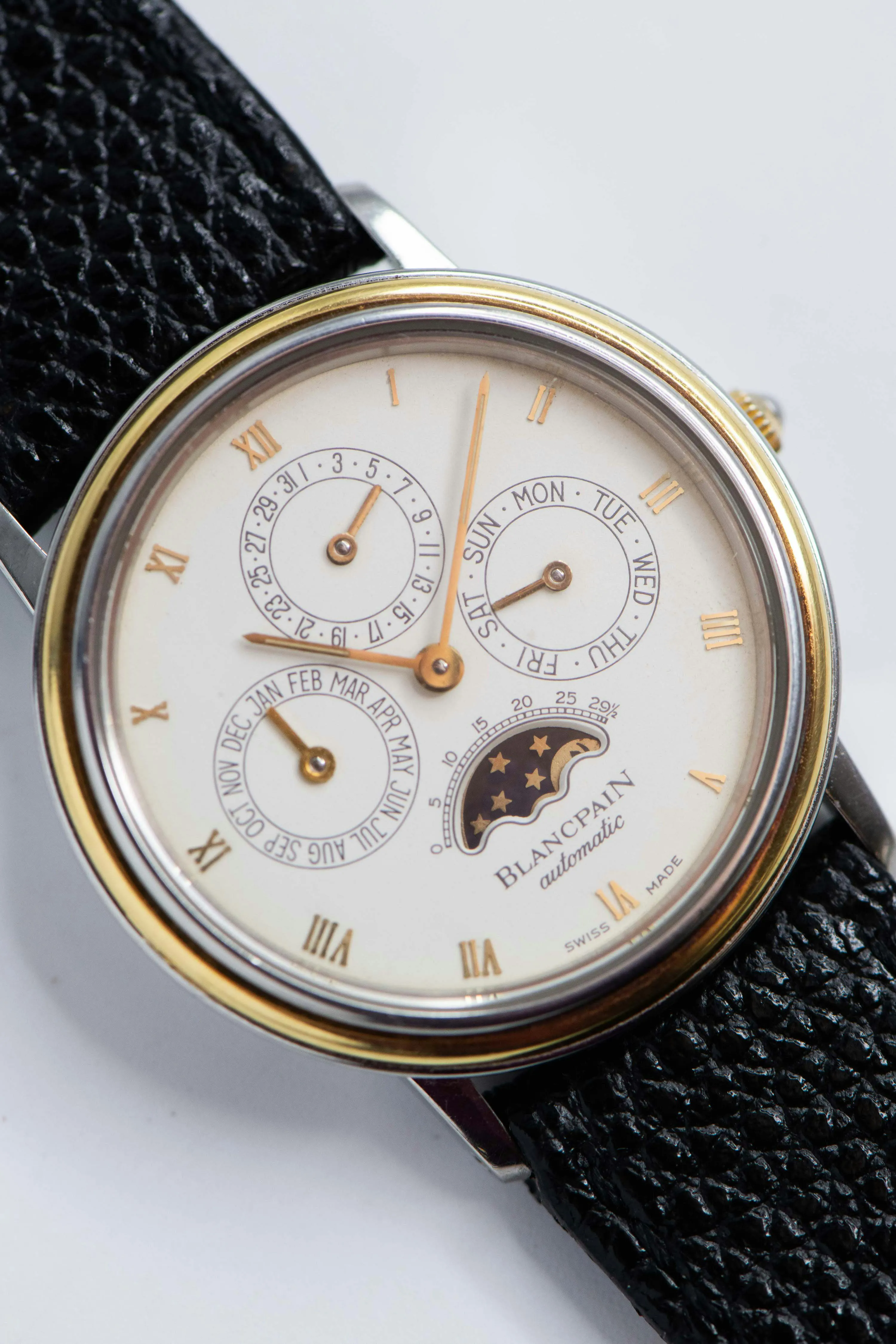 Blancpain Villeret 5395 34mm Yellow gold and Stainless steel White 4