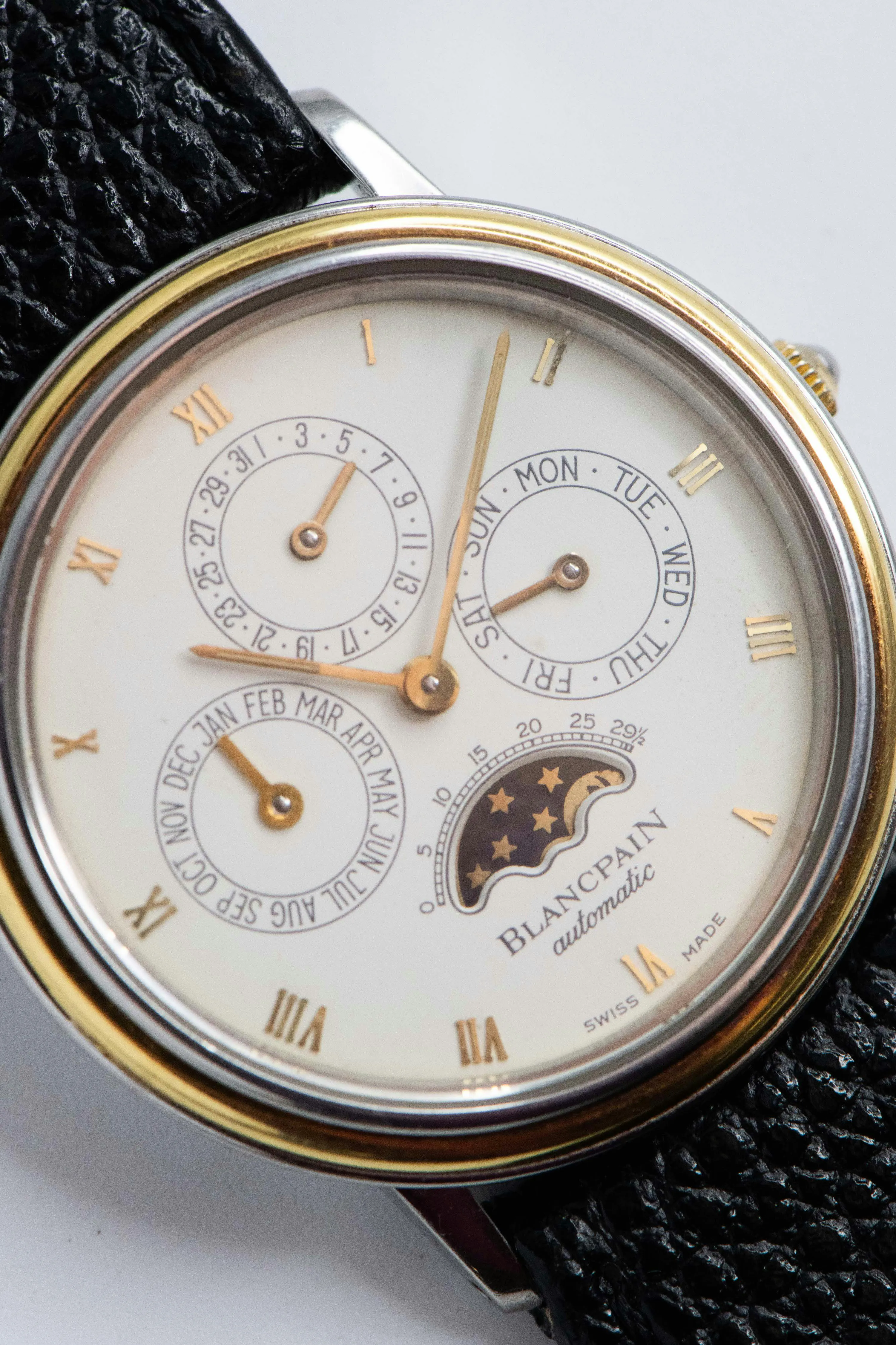 Blancpain Villeret 5395 34mm Yellow gold and Stainless steel White 5