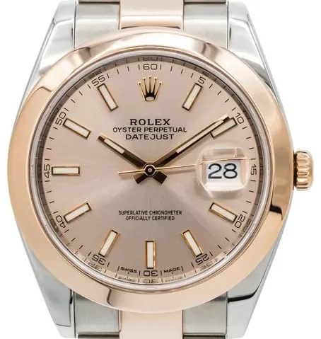 Rolex Datejust 41 126301 41mm Yellow gold and Stainless steel Rose