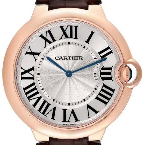 Cartier Ballon Bleu W6920054 46mm Rose gold Silver