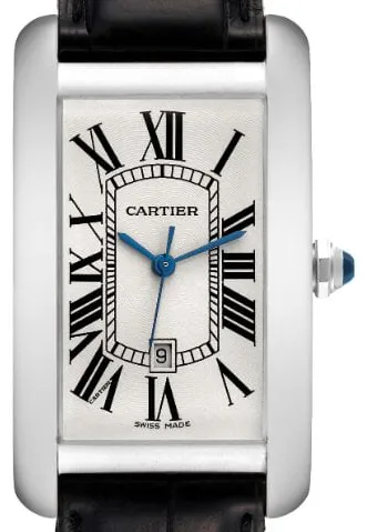 Cartier Tank W2603256 26.6mm White gold Silver