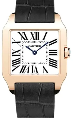 Cartier Santos W2009251 30.5mm Rose gold Silver