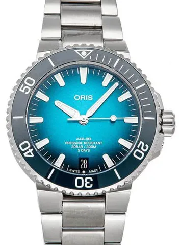 Oris Aquis 01 400 7763 4135-07 8 24 09PEB 44mm Stainless steel Blue