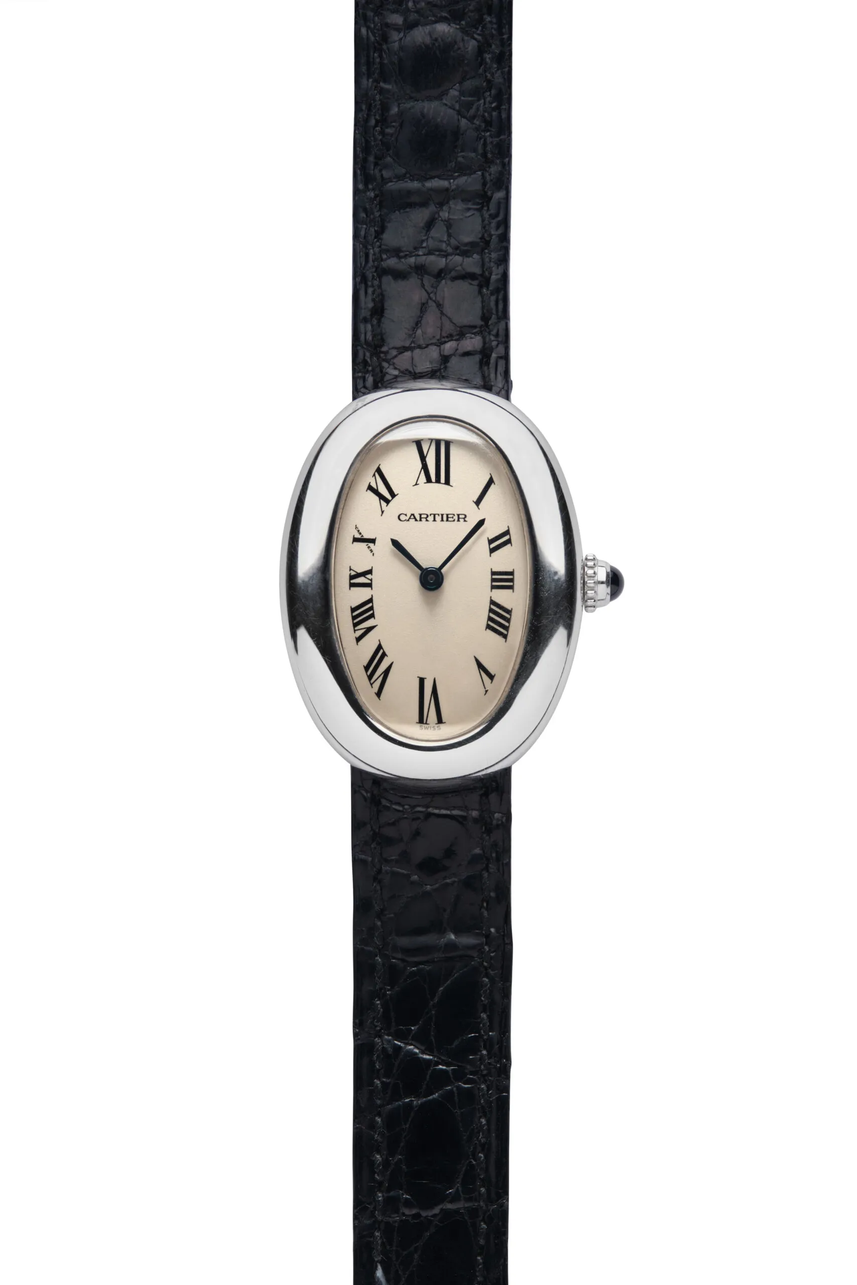 Cartier Baignoire 1955 22mm White gold White