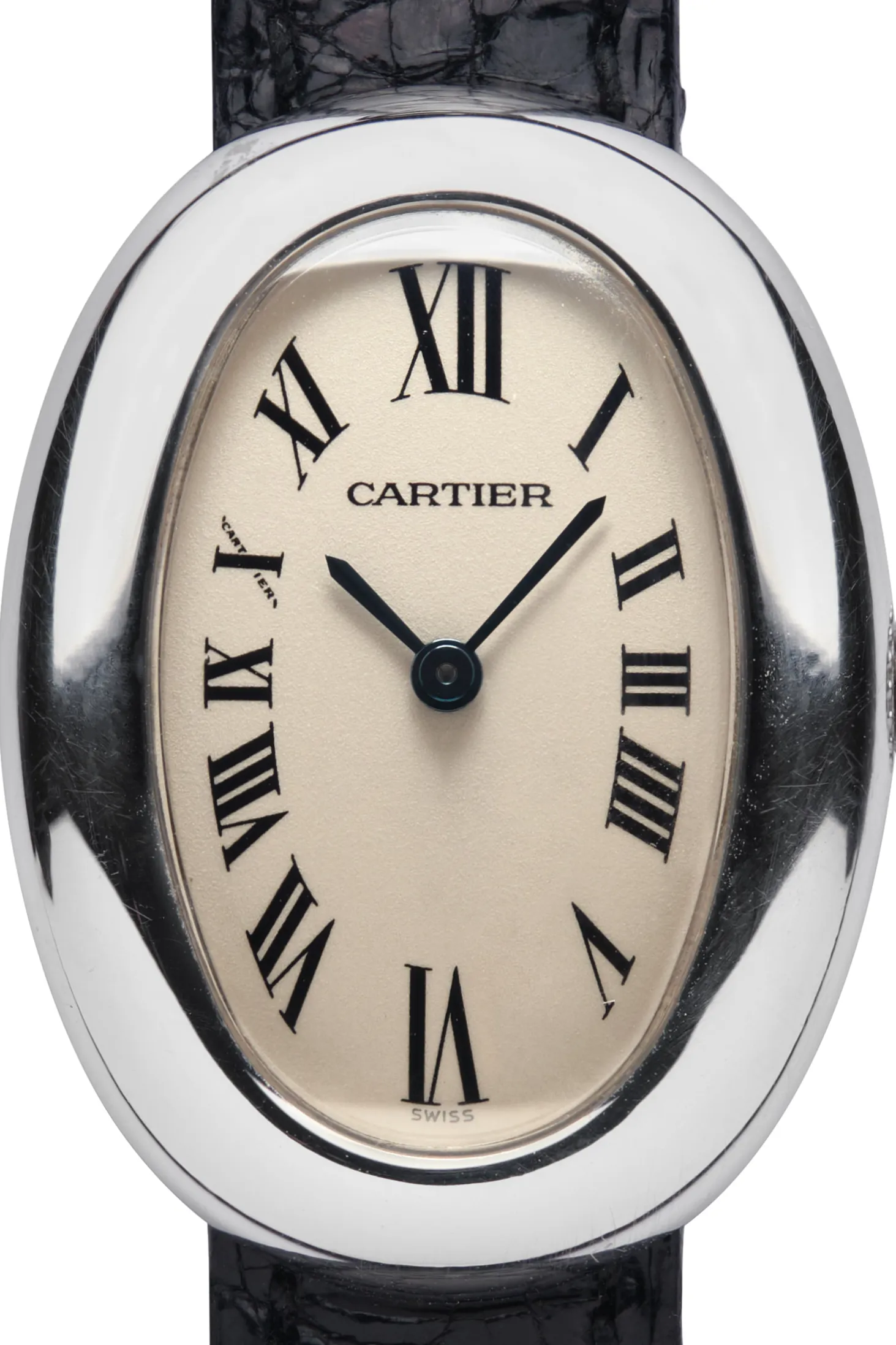 Cartier Baignoire 1955 22mm White gold White 2