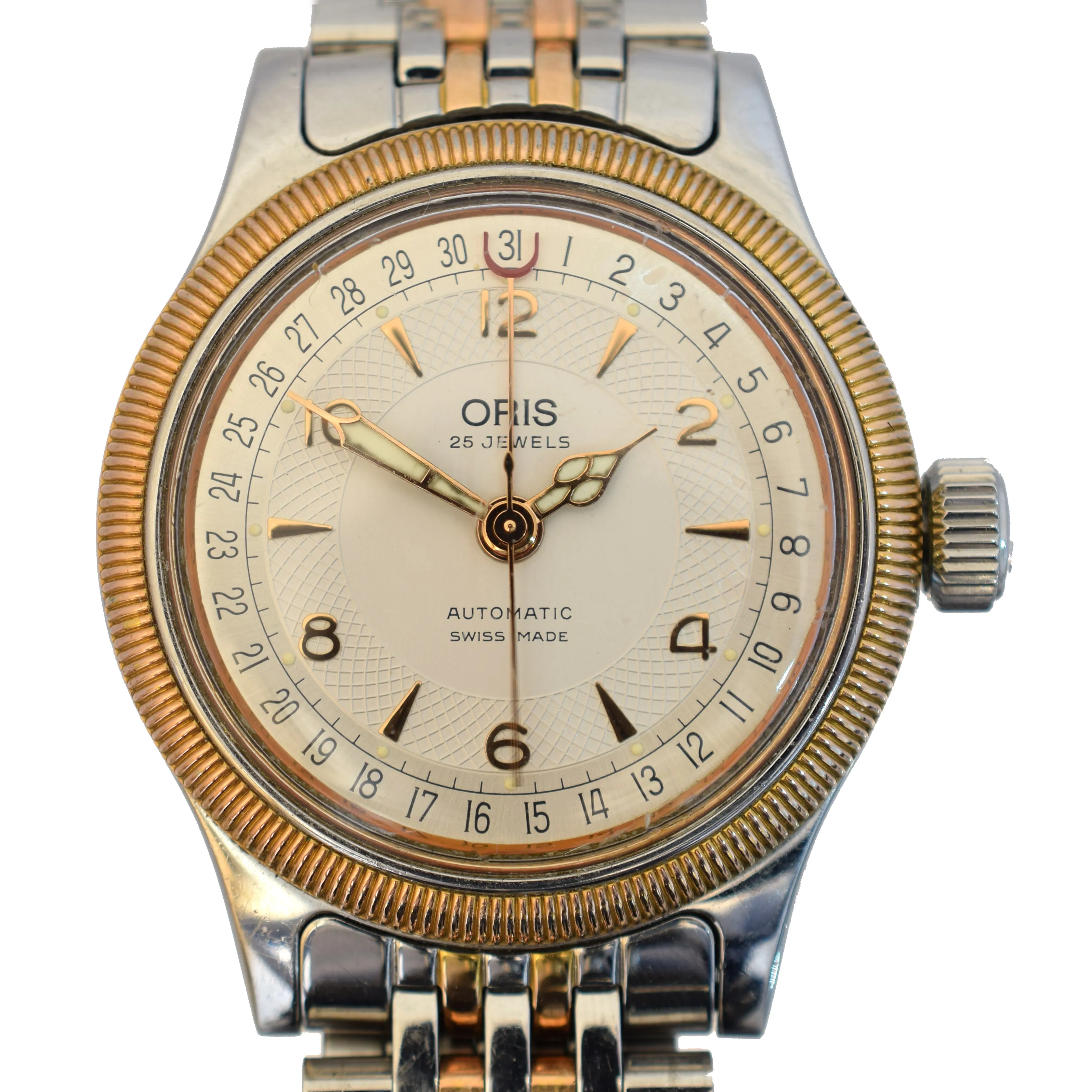 Oris Big Crown 7463C 36mm Stainless steel and Gilt-metal Cream