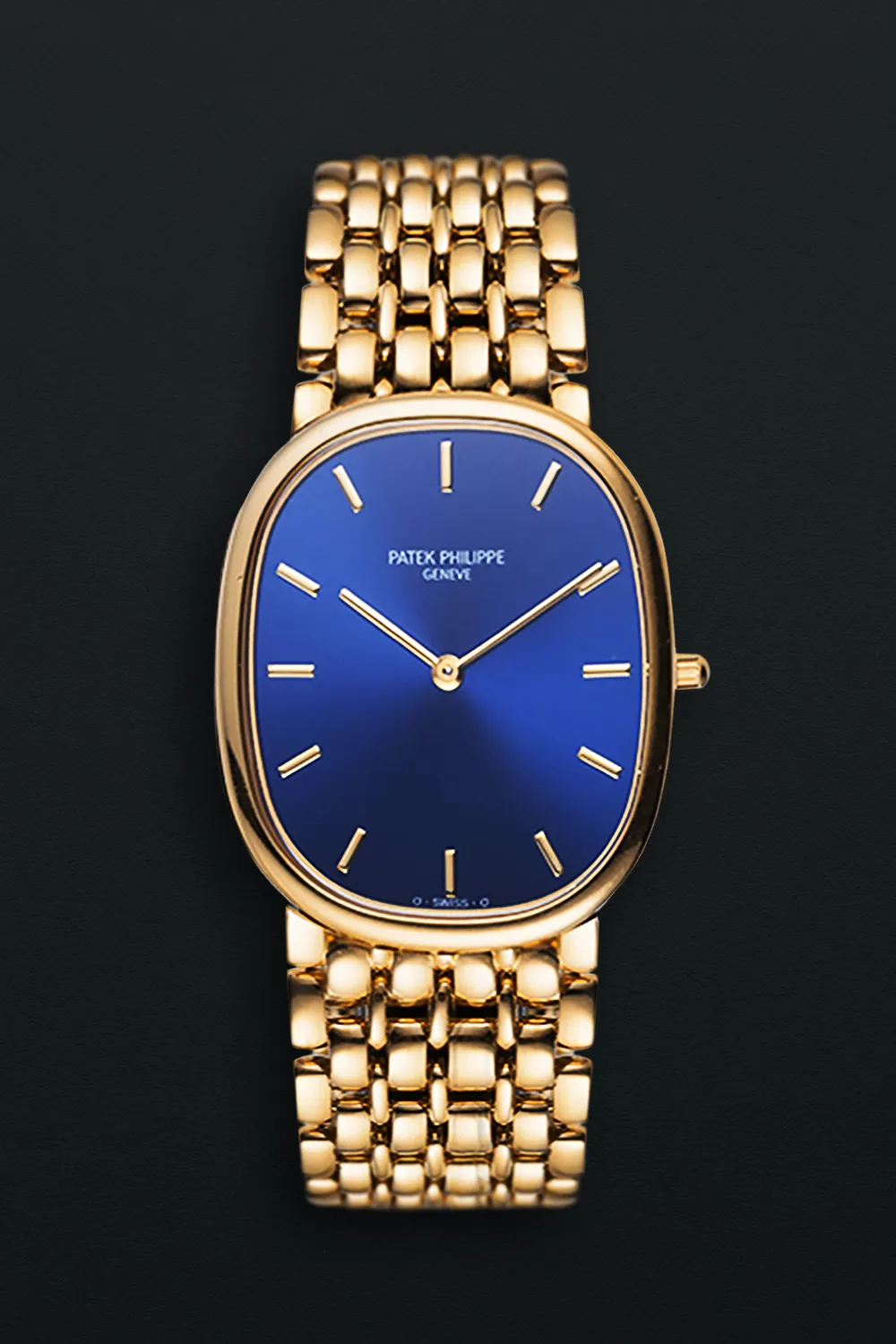 Patek Philippe Golden Ellipse 3738/122 31mm Yellow gold Blue