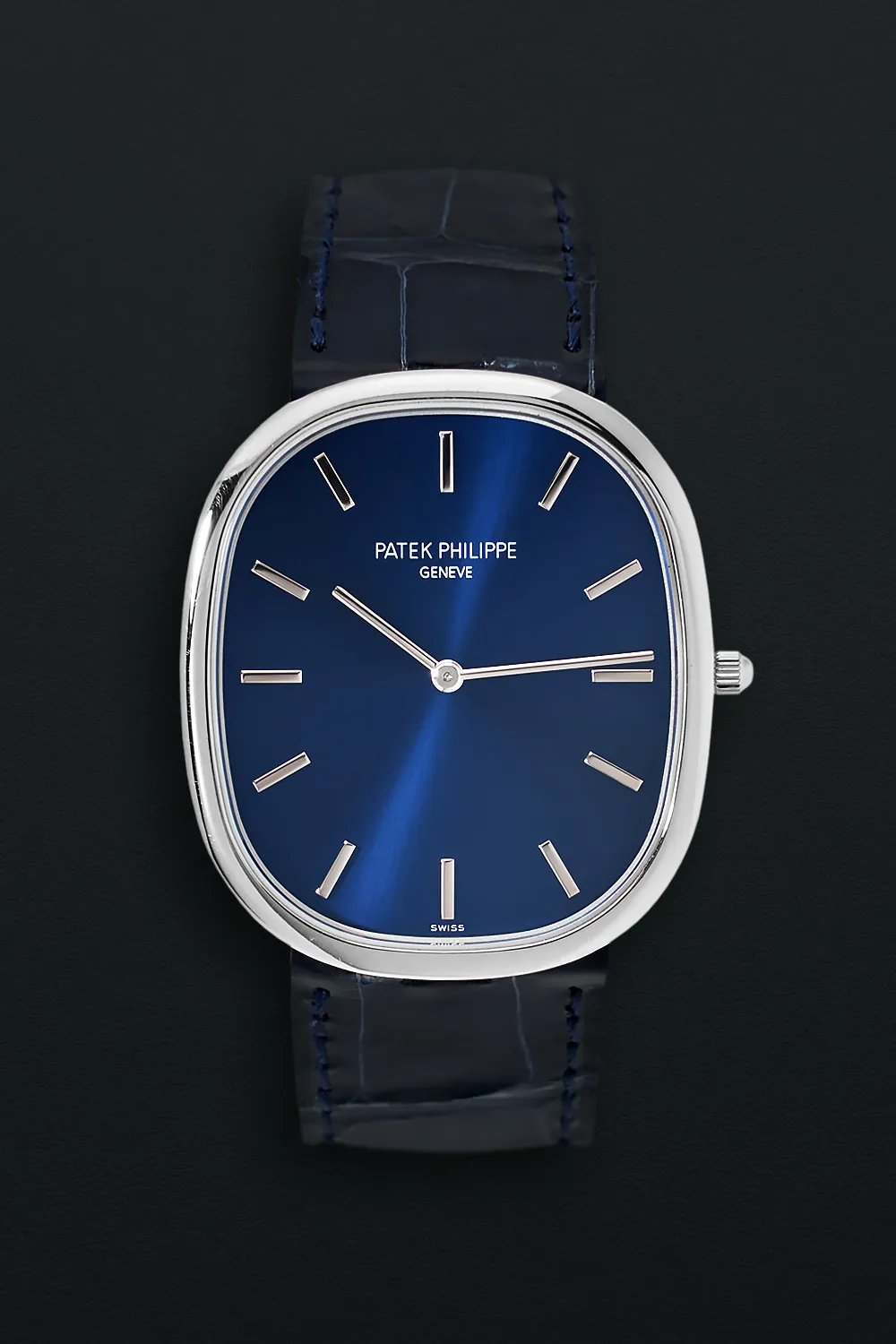 Patek Philippe Golden Ellipse 5738P-001 34.5mm Platinum Blue