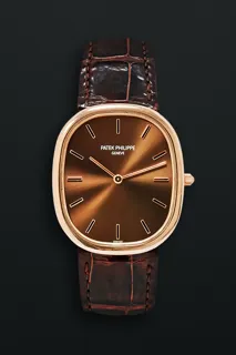 Patek Philippe Golden Ellipse 3738/100R-001 Rose gold Brown