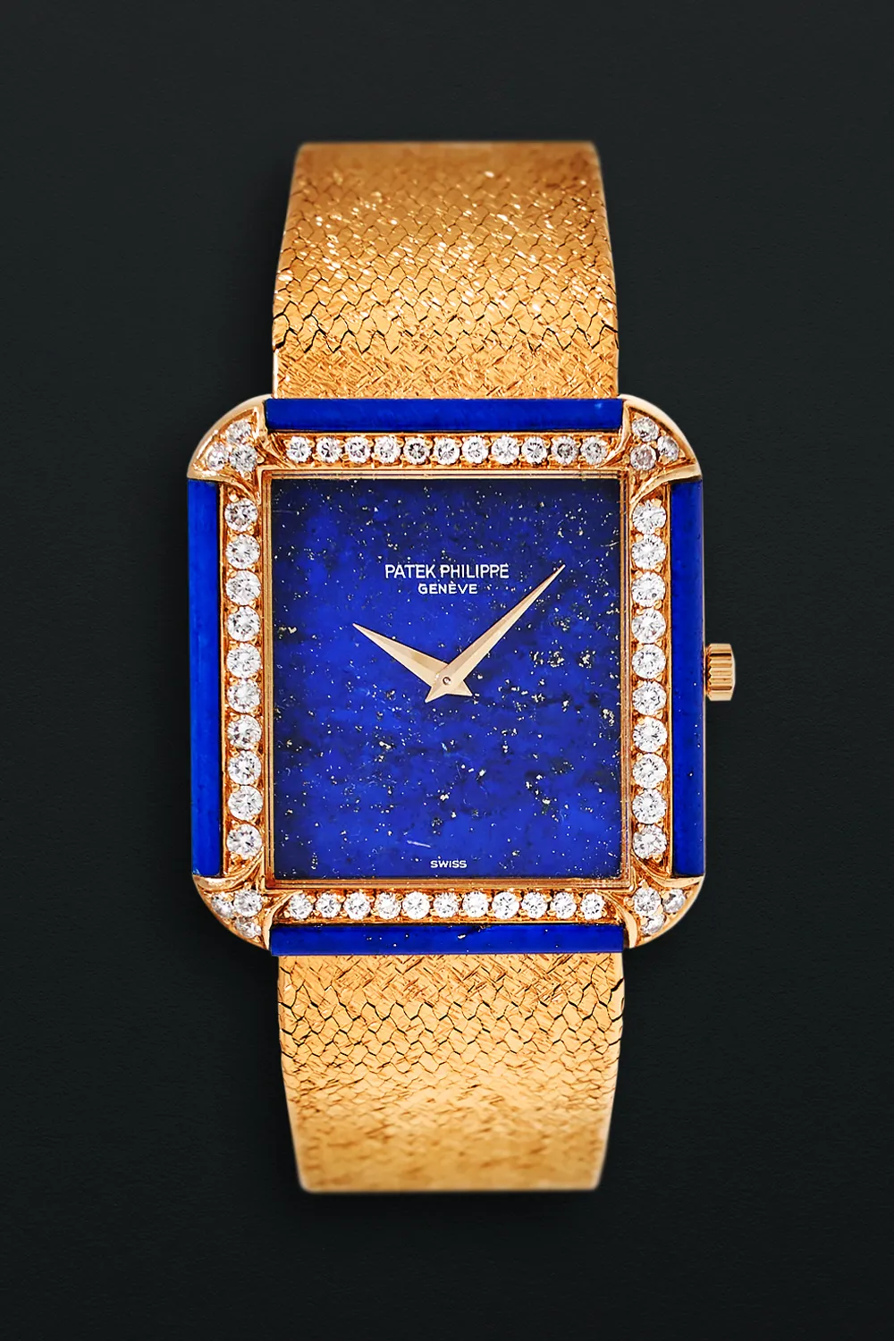 Patek Philippe Vintage 3727 30mm Yellow gold and Diamond Lapis lazuli