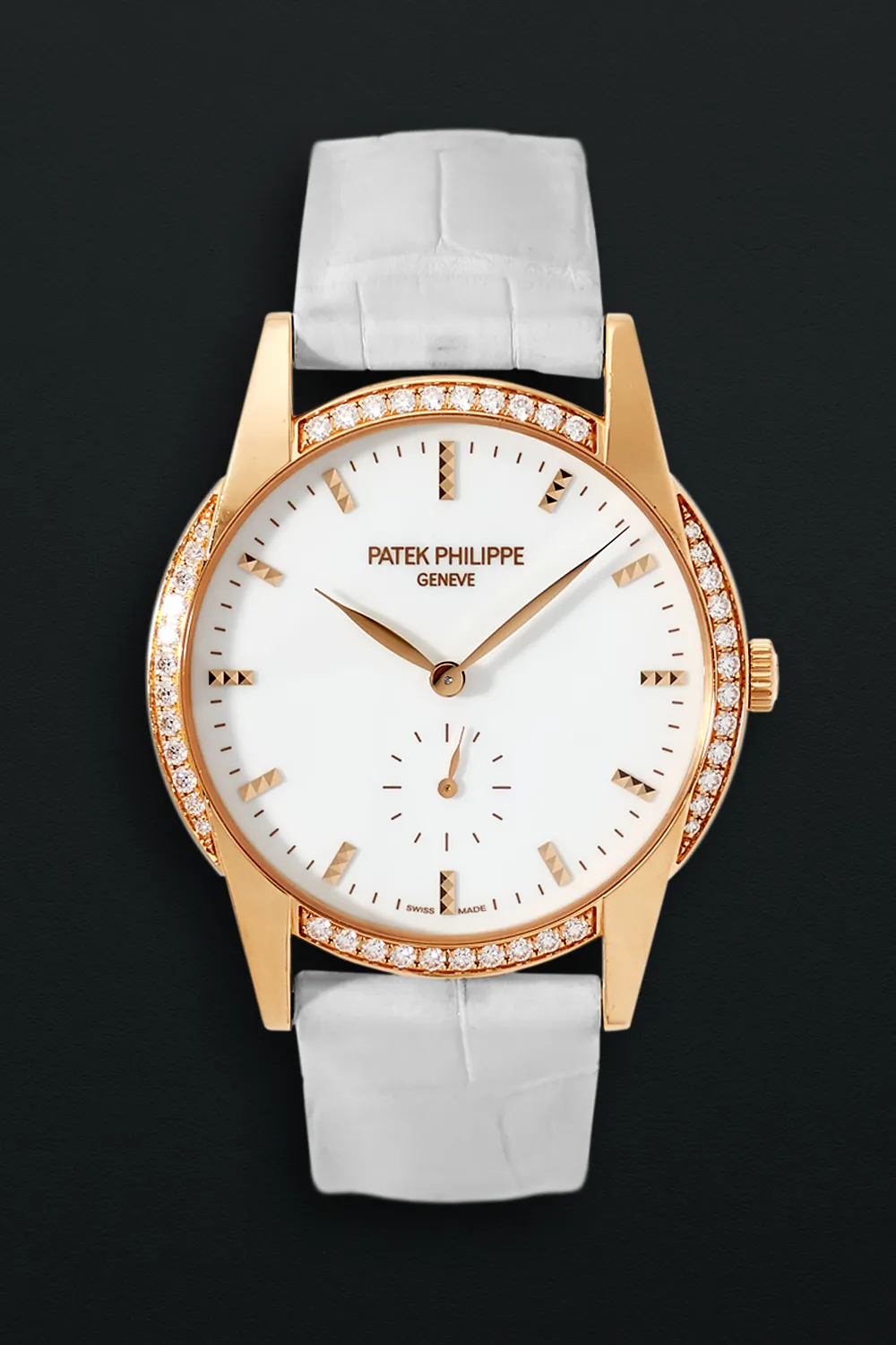 Patek Philippe Calatrava 7122/200R-001 33mm Rose gold and Diamond White