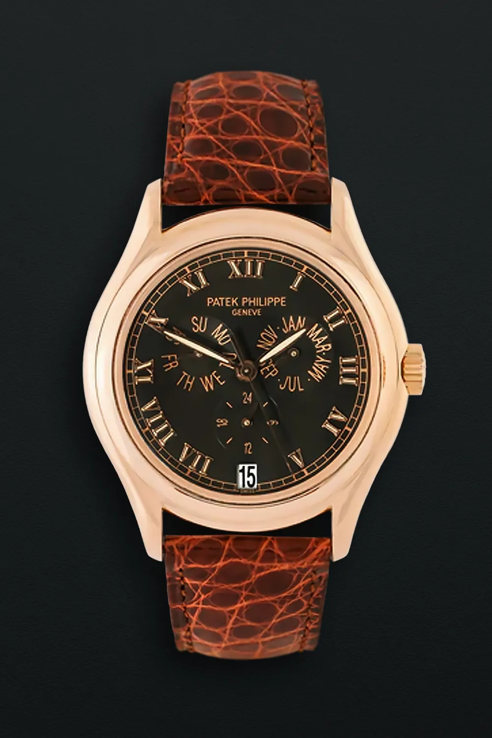 Patek Philippe Annual Calendar 5035R 37mm Rose gold Black