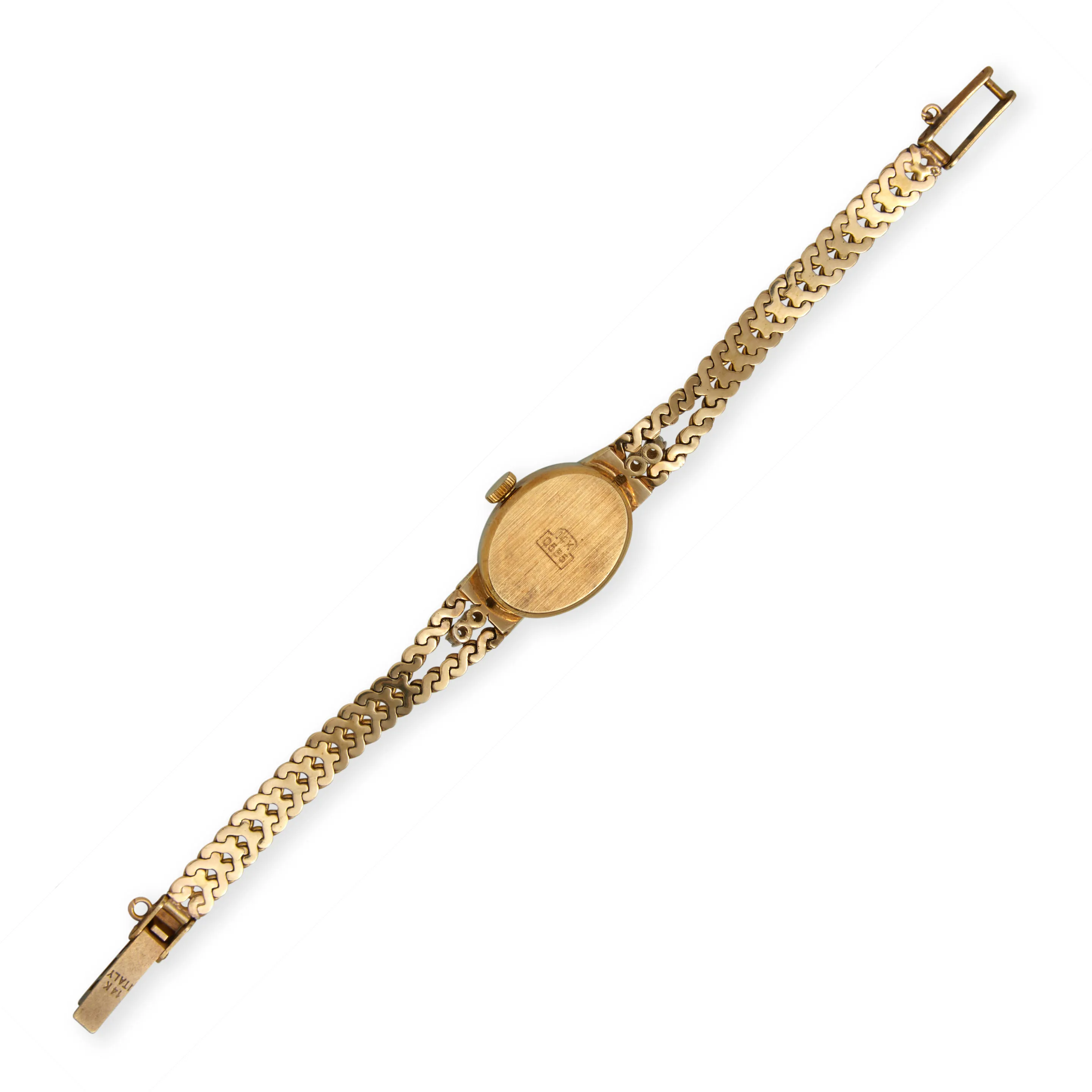 Movado 19mm Yellow gold Silver 1