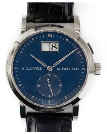 A. Lange & Söhne Saxonia 105.027 34mm White gold Blue