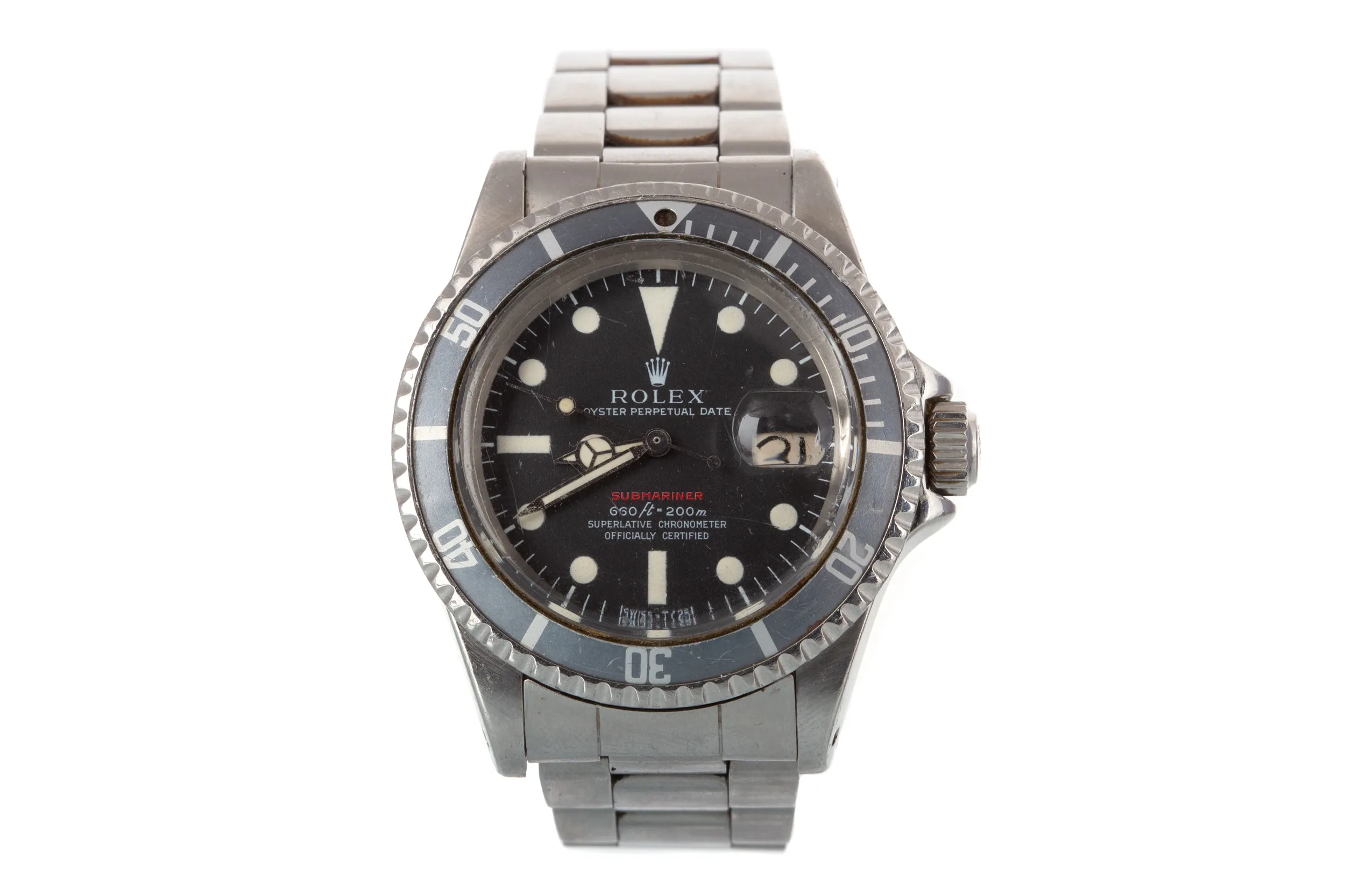 Rolex Submariner 1680 40mm Aluminium and stainless steel