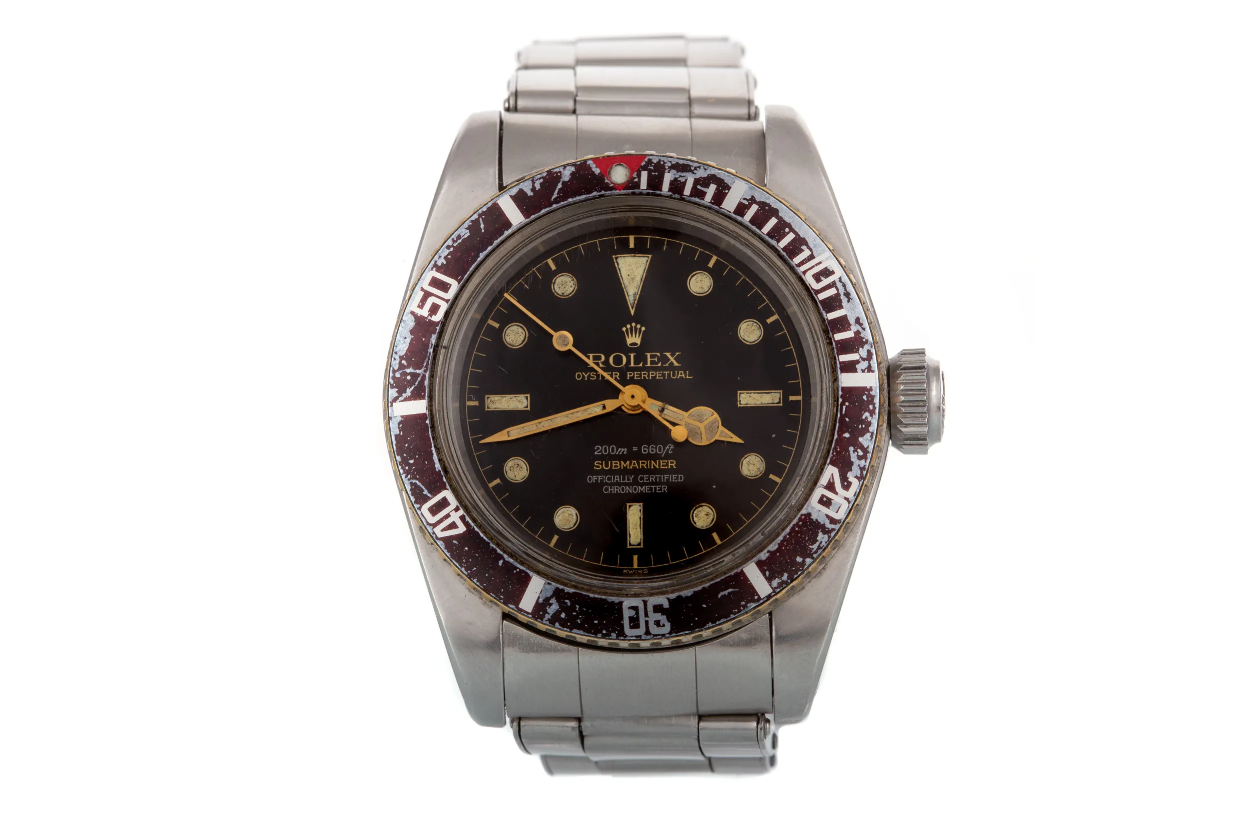 Rolex Submariner 6538 37.5mm Stainless steel and White ceramic Black 1