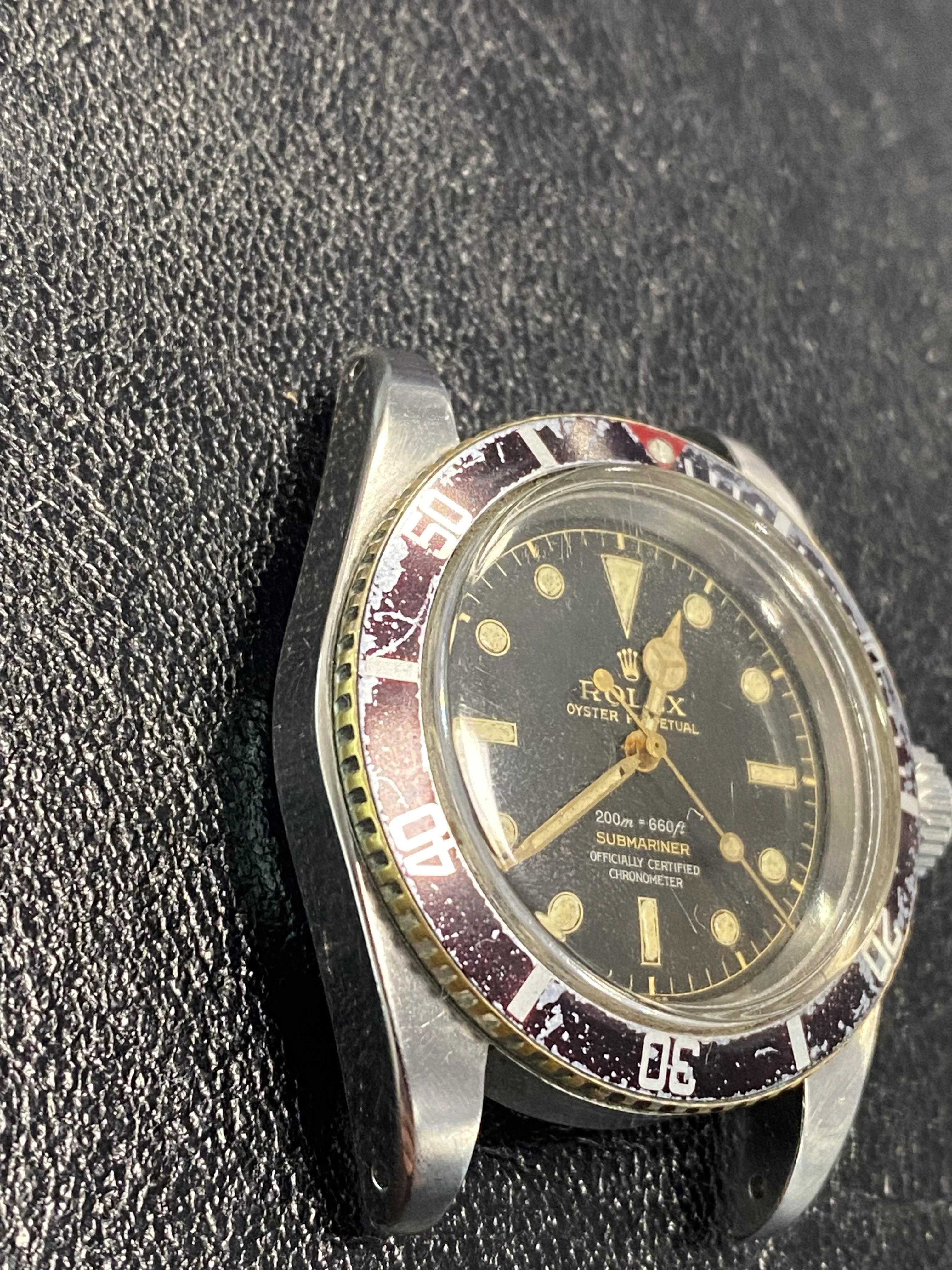 Rolex Submariner 6538 37.5mm Stainless steel and White ceramic Black 10