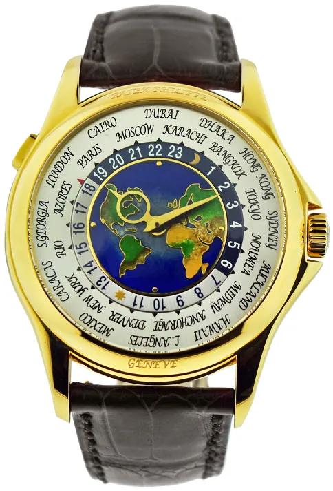 Patek Philippe World Time 5131J-001 40mm Yellow gold Cloisonné enamel