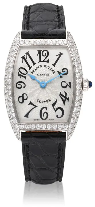 Franck Muller Curvex 1752 QZ D 25mm White gold Silver