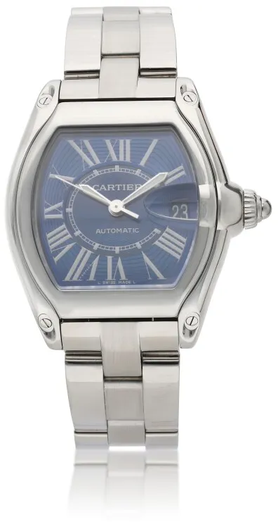 Cartier Roadster W62048V3 38.5mm Stainless steel Blue