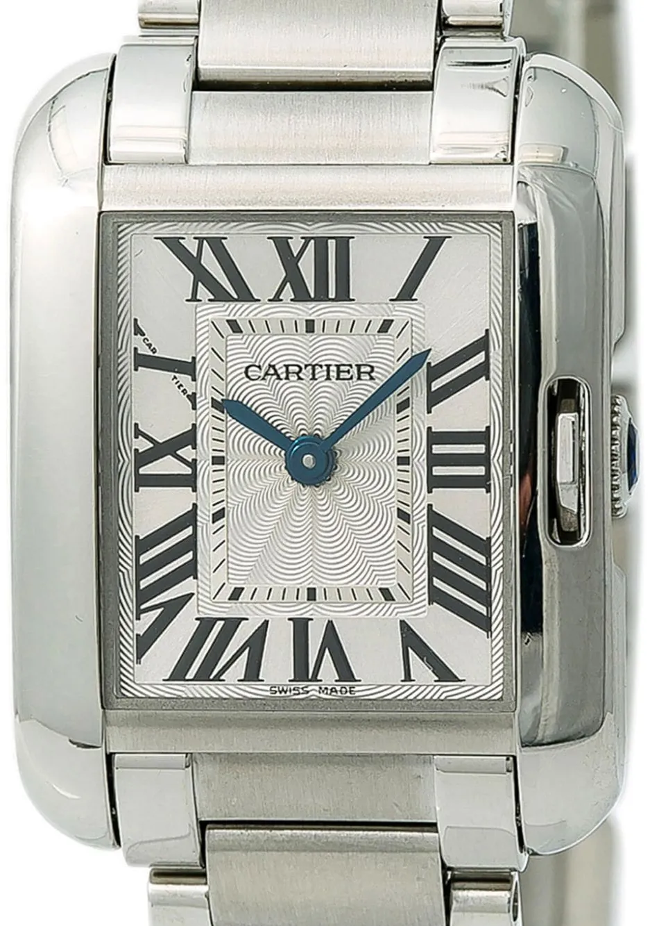 Cartier Tank W5310022 23mm Stainless steel White