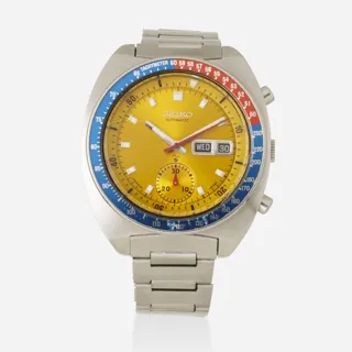 Seiko Chronograph 6139-6005 Stainless steel Yellow