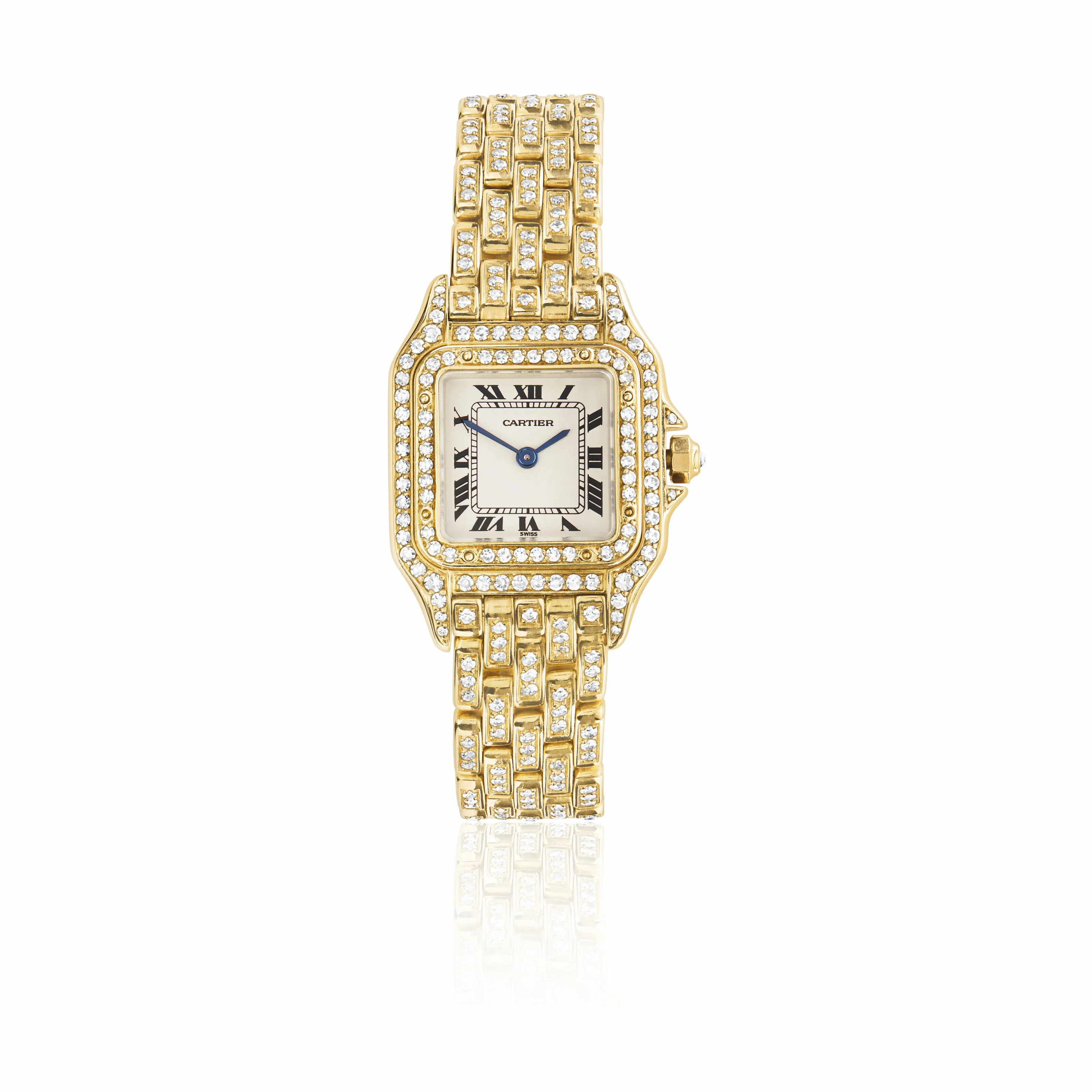 Cartier Panthère 22mm Yellow gold and diamond-set White